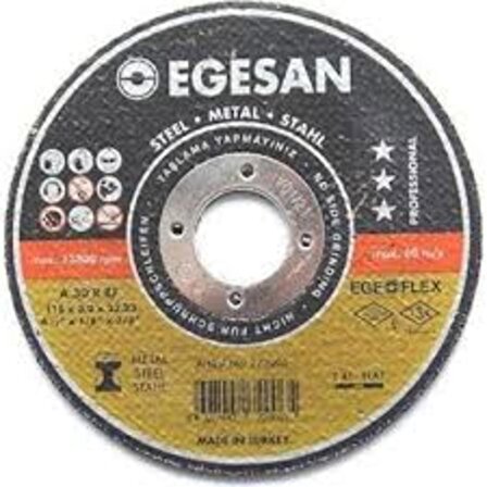 Egesan Metal Kesici Disk Spiral Flex Taşı 230 mm (230X3 Büyük Boy)