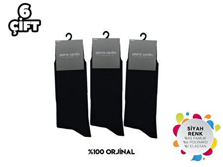 Pierre Cardin 525-Siyah Erkek Termal Havlu Çorap 3'lü