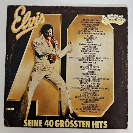 Elvis Presley- Seine 40 Grössten Hits (2 Plak, 40 Şarkı, Almanya Baskı)