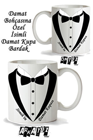 Damat Bohçası İsimli Kupa Bardak