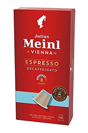 Julius Meinl Espresso Decaf Kafeinsiz Kapsül Kahve 10 Adet - 2023 Seri