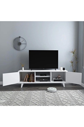 Tv Sehpası & Tv Ünitesi Beyaz 120 cm