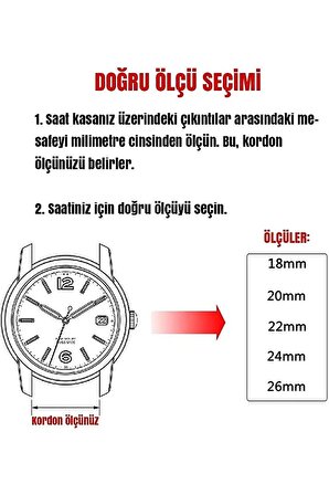 Tissot & Fossil & Panaray  Uyumlu Crayz Hakiki  Deri  24 mm   SİYAH