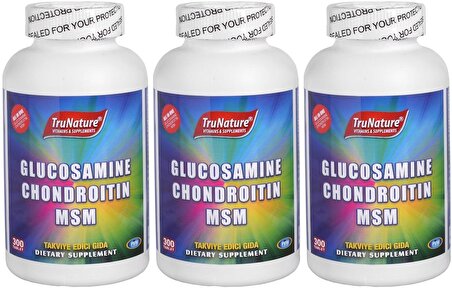 Trunature Glucosamine Chondroitin Msm 3x300 Tablet