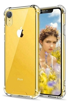 Iphone Xr Uyumlu Ultra Ince Şeffaf Airbag Anti Şok Silikon Kılıf