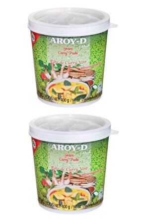 Aroy-D Yeşil Köri Ezmesi 400 gr 2 Adet Green Curry Paste