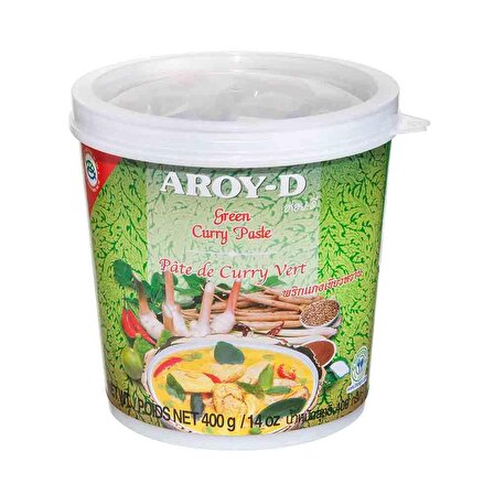 Aroy-D Yeşil Köri Ezmesi 400 gr 2 Adet Green Curry Paste