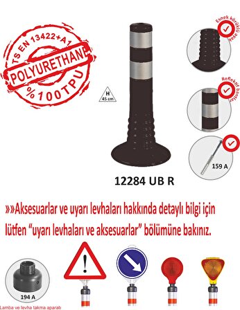 ŞERİT AYIRICI ESNEKDELİNATÖR(45cm) - EVELUX