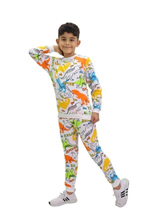Erkek Çocuk Hayvan Karakterli Pijama Takımı