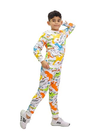 Erkek Çocuk Hayvan Karakterli Pijama Takımı