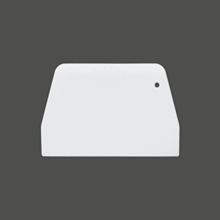 Beyaz Dikdörtgen Hamur Kazıyıcı 10,5x15,5 cm (5,Lİ)