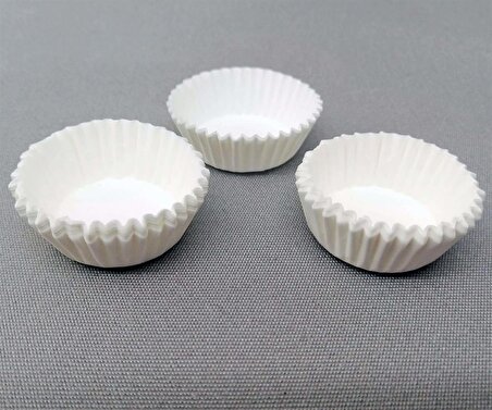 Cupcake Kapsül Beyaz No:0 32x12 mm - 1250 Adet