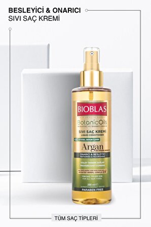 Bioblas Sıvı Saç Kremi 200 Ml Argan Yağlı 2 Adet