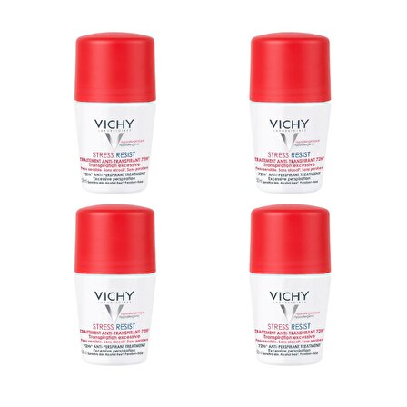 Vichy Stress Resist Terleme Karşıtı Deodorant Yoğun Kontrol - 72 Saat Etkinlik 50ml X4 Adet	