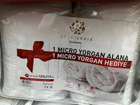 HSN HOME Hsn Micro Yorgan Çift Kişilik Yorgan 1 Alana 1 Bedava