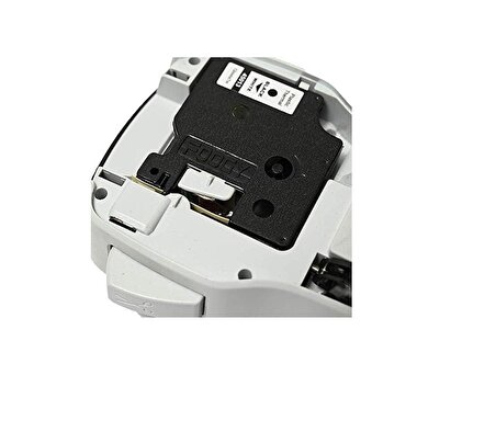 FOOGY Dymo D1 45013 Muadil Yedek Şerit Etiket Beyaz/siyah 12mm X 7m 1 ADET S451