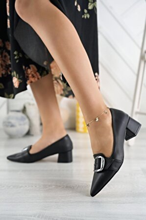 Suins Jolly Kadın Orta Topuklu Ayakkabı Toka Detaylı Günlük Ayakkabı