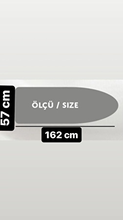 Xxl Luxury Ütü Masası Kılıfı Örtüsü Bezi Kırmızı (57X162CM)