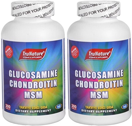 Trunature Glukozamin Kondroitin Msm 2x300 Tablet Glucosamine Chondroitin 
