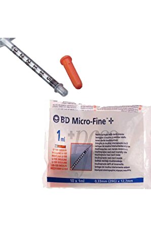Microfine Insulin Enjektörü 1ml 0,33mm(29G)x12,7mm 100 Adet