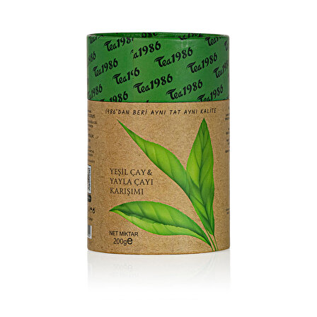 TEA1986 Yeşil Çay & Yayla Çayı 200Gr 6'lı Paket