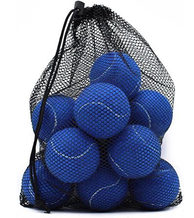 12 Adet Antrenman Tenis Topu Mavi