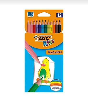 Bic Kids Tropicolors Kuru Boya Kalemi 12 Renk