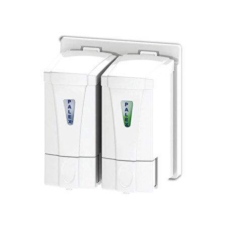 Omnisoft PLX 3564-0 Mini Sabun Dispenseri Çiftli 250 ml Beyaz