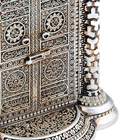 Küçük Kabe Kapısı Biblo Ev Dekorasyon Aksesuarı Gümüş