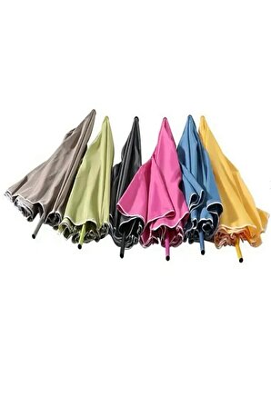 Bidesenal Balkon,Bahçe,Plaj Şemsiyesi Eğimli Kullanım Ve Taşıma Çantalı 180 cm Şemsiye Sarı