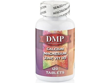 Dmp Kalsiyum Magnezyum Çinko D3 Vitamini 120 Tablet Calcium Magnesium Zinc Vitamin D  