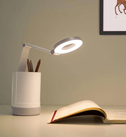 Raca Tech Masa Lambası Kalemlik Okuma Işığı Telefon Standı 3 Kademeli Dokunmatik ışık