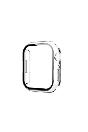 Apple Watch 7 45 mm Uyumlu Kasa Ekran Koruyucu Şeffaf Gard-01