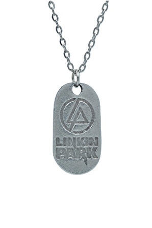 Linkin Park  Zincir Kolye - Gümüş Kaplama - Erkek Kadın Kolye - Kod:1067