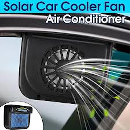 Auto Cool Güneş Enerjisiyle Çalışan Araç İçi Soğutucu Fan