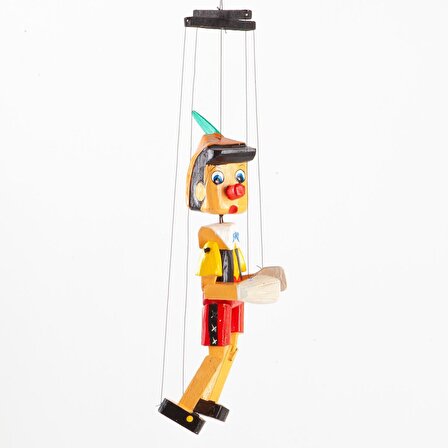 Ahşap Pinokyo Kukla 35 cm