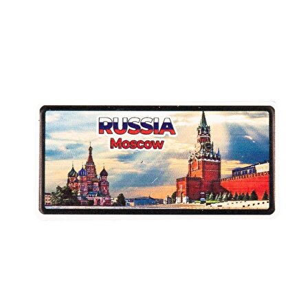 Rusya Moskova Plaka Magnet