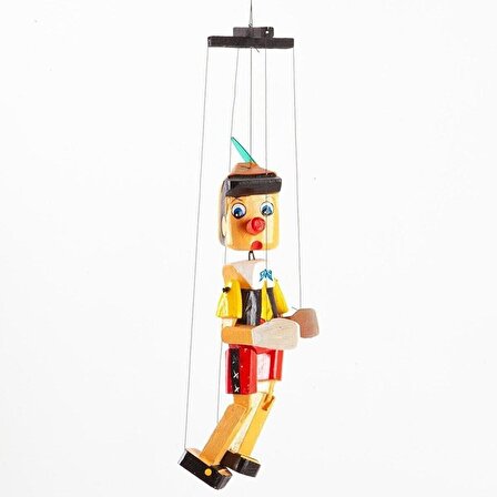 Ahşap Pinokyo Kukla Küçük Boy 20 cm