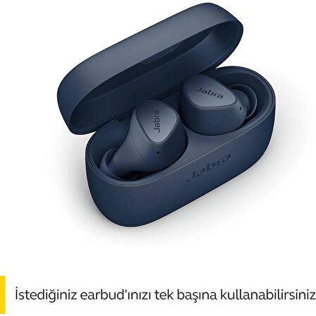 Jabra Elite 3 Kulak İçi Bluetooth Kulaklık - Kişiselleştirilebilir Ses ve Mono Modu ile 4 Mikrofonlu ve Gürültü Önleyici Özellikli Kablosuz Kulaklık