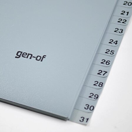 Gen-Of Ayraç Seperatör 1-31 Rakamlı 3 Adet (GEN-1300)