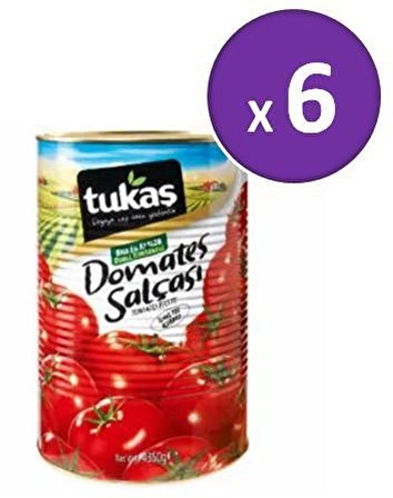 Tukaş Domates Salçası 4350 gr x 6 Adet