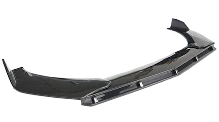 Üniversal Esnek BRABUS Lip 3 Parça Piano Black ABS Plastik Flaplı