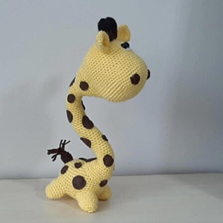 Amigurumi Örgü Oyuncak Zürafa Sarı