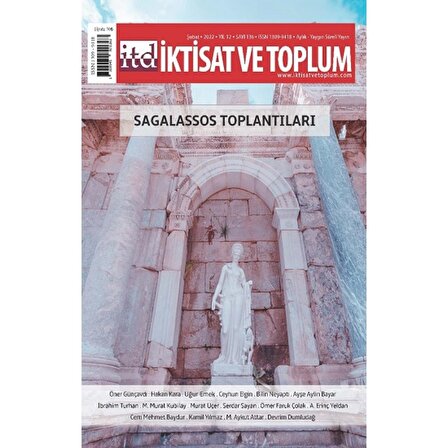 İktisat ve Toplum Dergisi 136. Sayı: Sagalassos Toplantıları