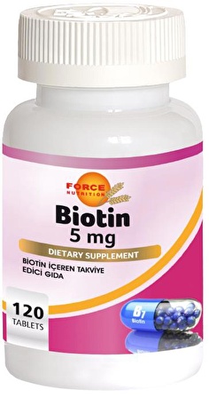 Force Nutrition Biotin 120 Tablet