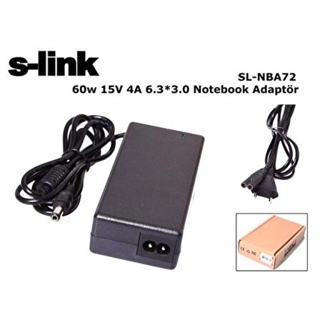 S-Link Sl-NBA 72 60W 15V 4A 6.3*3.0 Adaptör