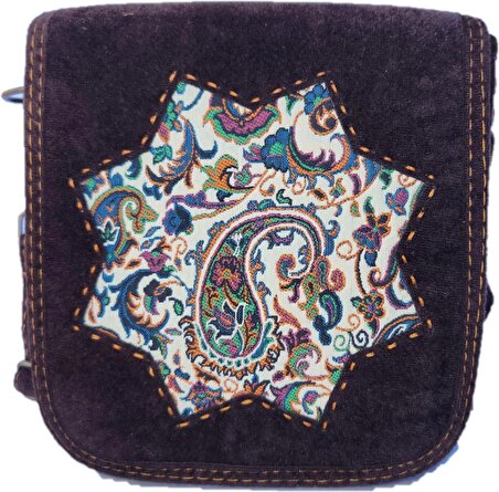 Nitem çanta. El ve Omuz çantası. Armalı ÖZEL SERİ Anadolu motif ve figürlü tasarım. Kod 133-1
