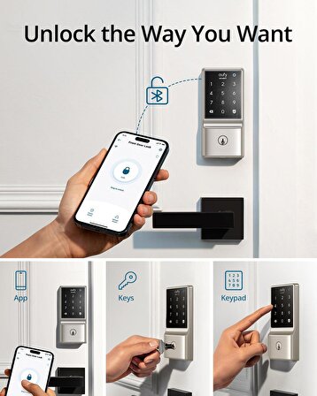 eufy Security C210 WiFi Akıllı Kilit, Anahtarsız Giriş Kapı Kilidi