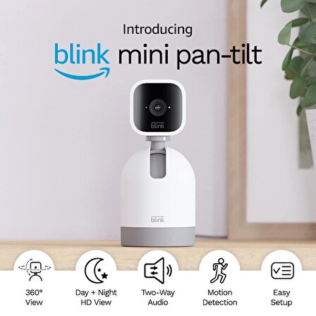 Blink Mini Pan-Tilt Beyaz HD 1920x1080 Güvenlik Kamerası