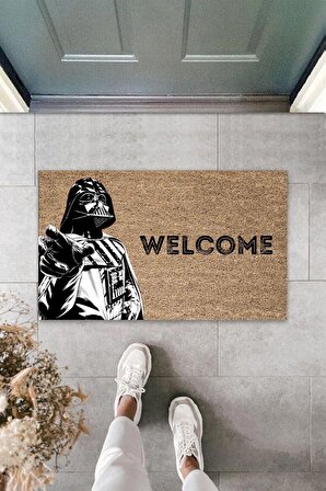 Dormot Home Modern Dijital Baskı - Kahverengi Star Wars, Darth Vader - Kapı Önü Paspası 70x45cm